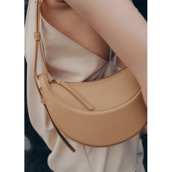 Polene Numéro Dix in Beige Bag, view 3