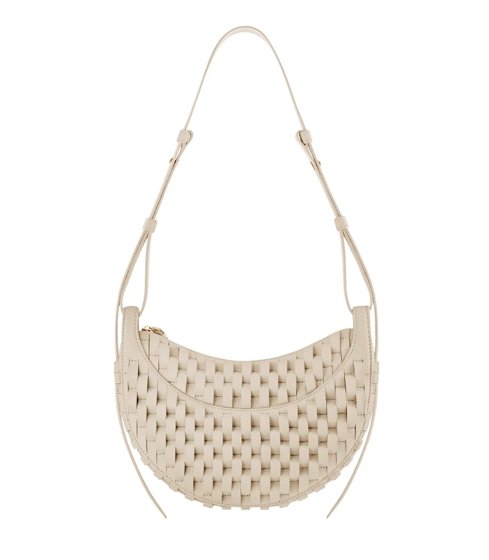 Polene Numéro Dix in Onda Ecru Bag