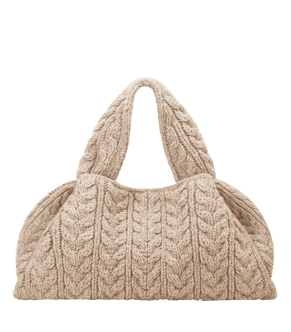 Polene Numéro Neuf Large in Ecru Bag