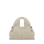Polene Numéro Neuf Mini in Ecru Shearling Bag