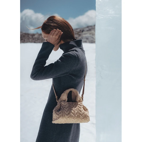 Polene Numéro Neuf Mini in Ecru Bag, view 4