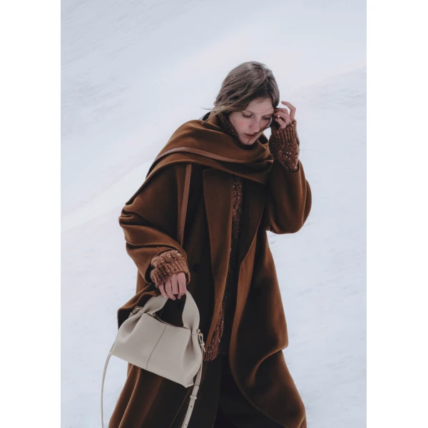 Polene Numéro Neuf Mini in Mist Bag, view 4