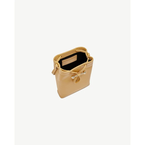 Strathberry Osette Midi Pouch in Brûlée, view 5