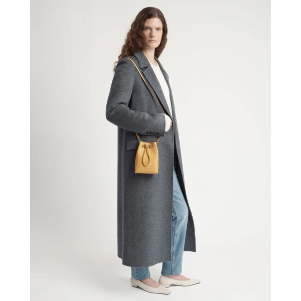 Strathberry Osette Midi Pouch in Brûlée, view 8