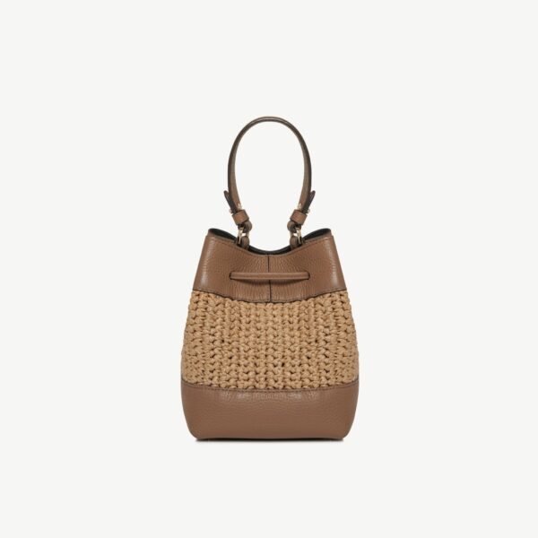 Strathberry Osette in Raffia and Clay, view 4