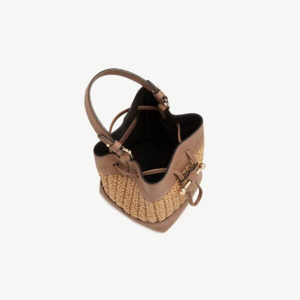 Strathberry Osette in Raffia and Clay, view 5