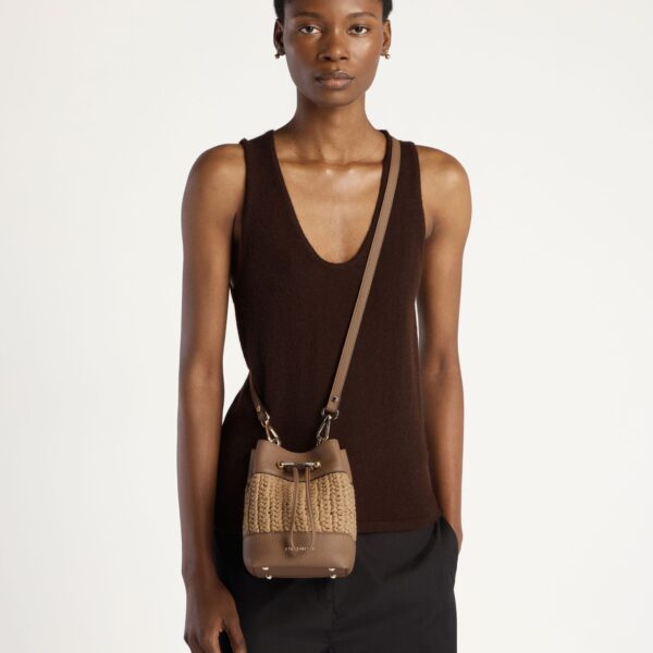 Strathberry Osette in Raffia and Clay, view 8