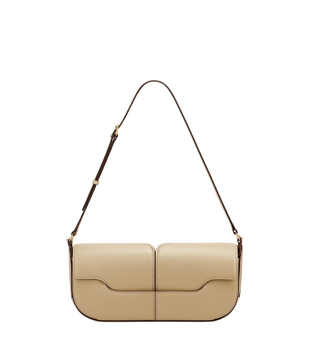 Polène Osmo in Sand Osmo in Sand - Shoulder & Crossbody Bags - Parisian Luxury Leather Bag at Luxury Shoes 