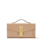Demellier The Vancouver Clutch in Dark Sand Clutch Bag