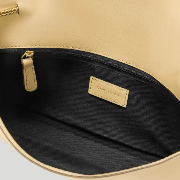 Demellier The Vancouver Clutch in Dune Clutch Bag, view 3