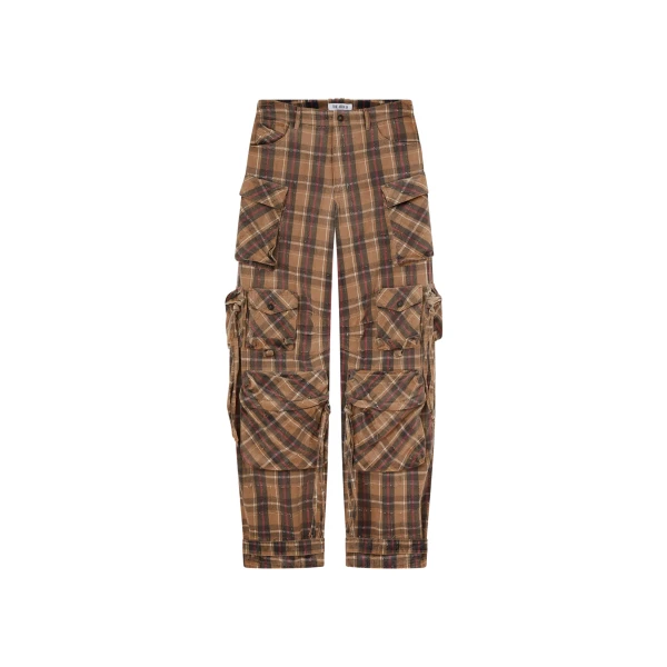 The Attico Beige and black long pant
