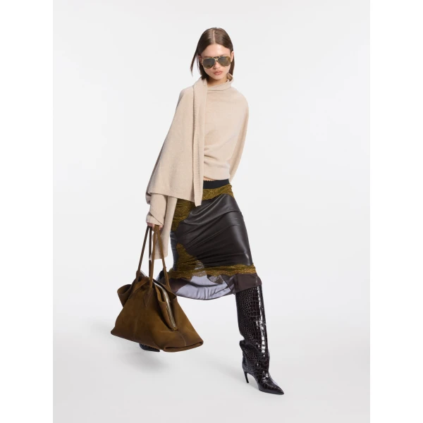 The Attico Beige sweater, view 4