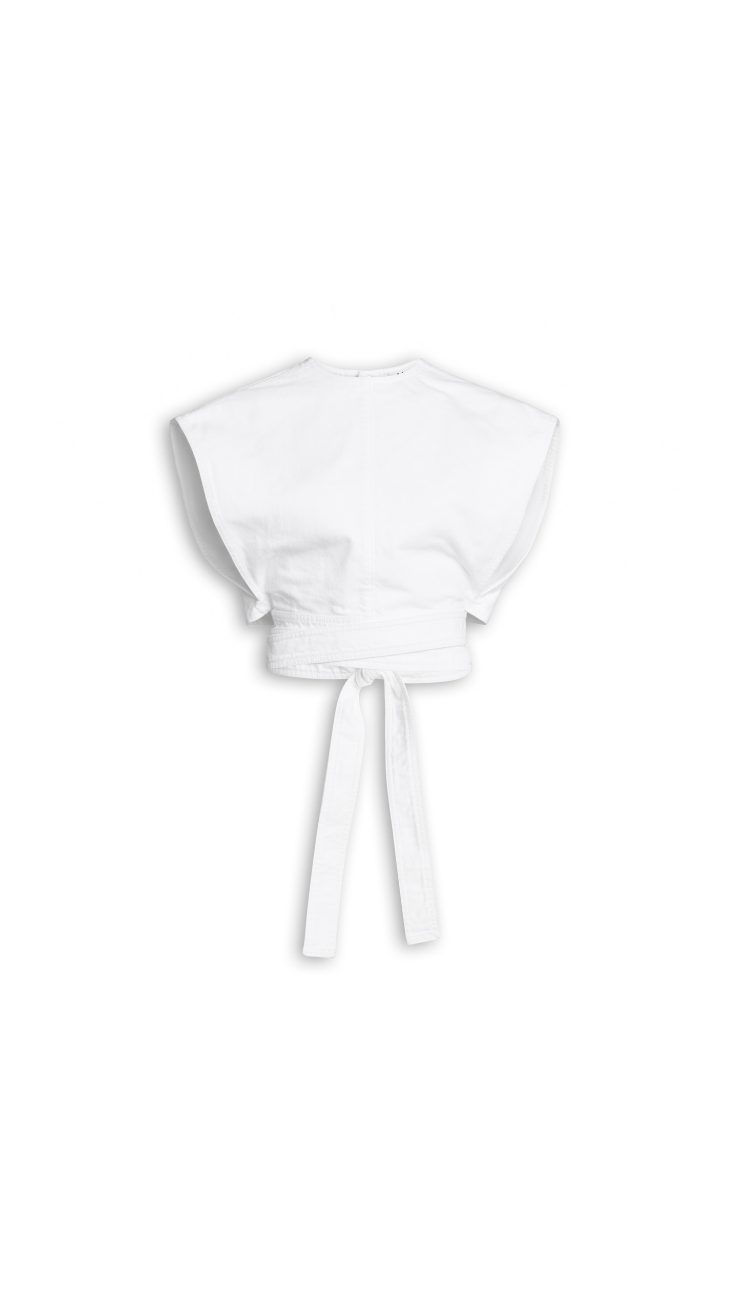 Alaia Belted Denim Top