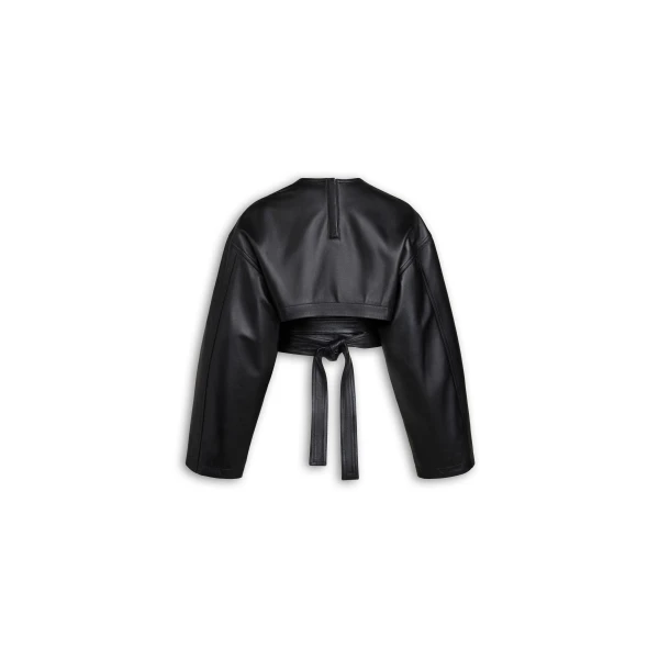 Alaïa Belted Leather Top - ALAÏA Tops - Laser Cut Luxury - Shop at Luxury Shoes 
