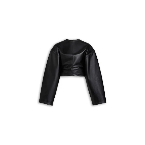 Alaia Belted Leather Top