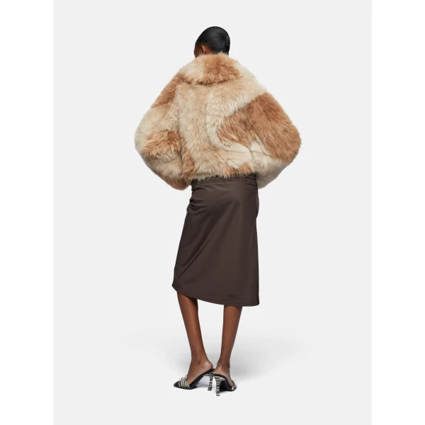 The Attico Bicolor beige jacket, view 3
