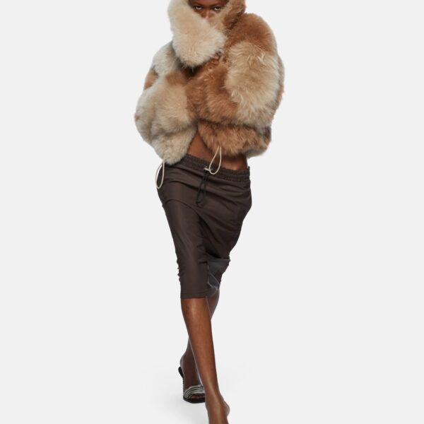The Attico Bicolor beige jacket, view 4
