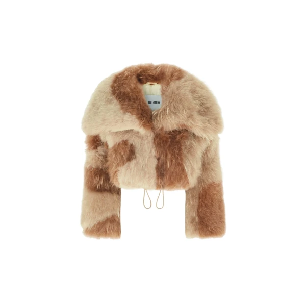 The Attico Bicolor beige jacket
