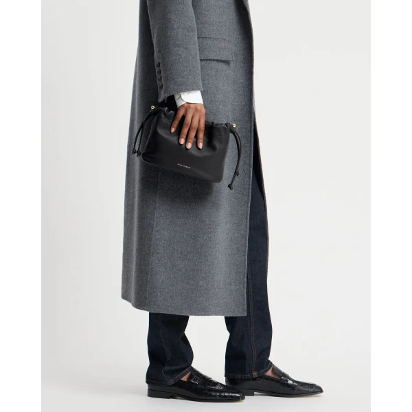 Strathberry Charlotte Drawstring in Black, view 7