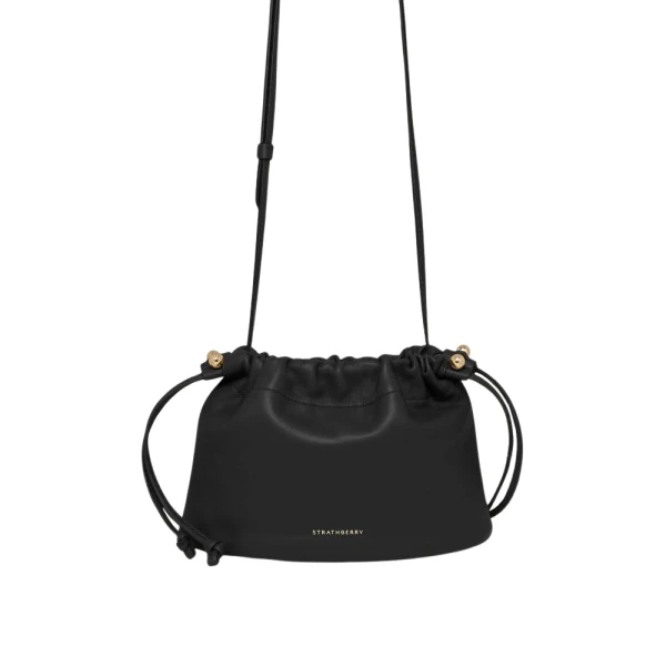 Strathberry Charlotte Drawstring in Black