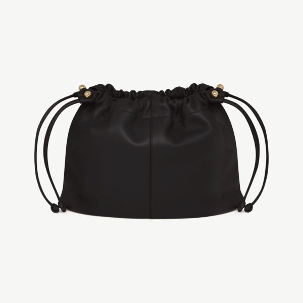 Strathberry Charlotte Midi Drawstring in Black, view 4