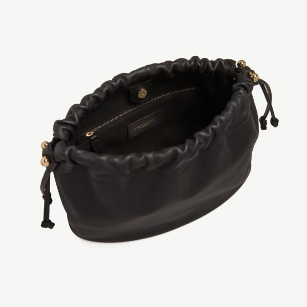 Strathberry Charlotte Midi Drawstring in Black, view 7