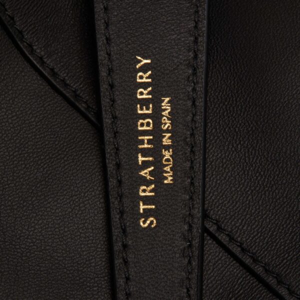 Strathberry Charlotte Midi Drawstring in Black, view 8