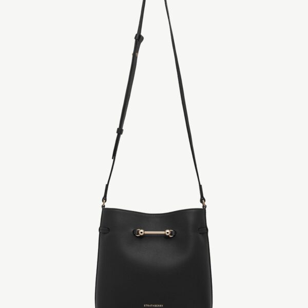 Strathberry Corda Bucket in Black, view 2