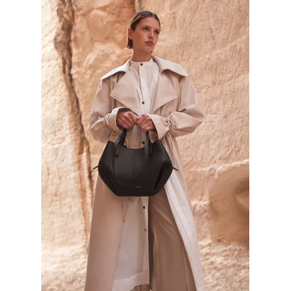 Polene Cyme Mini in Black Bag, view 2
