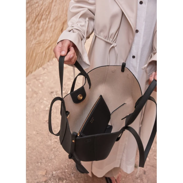 Polene Cyme Mini in Black Bag, view 6