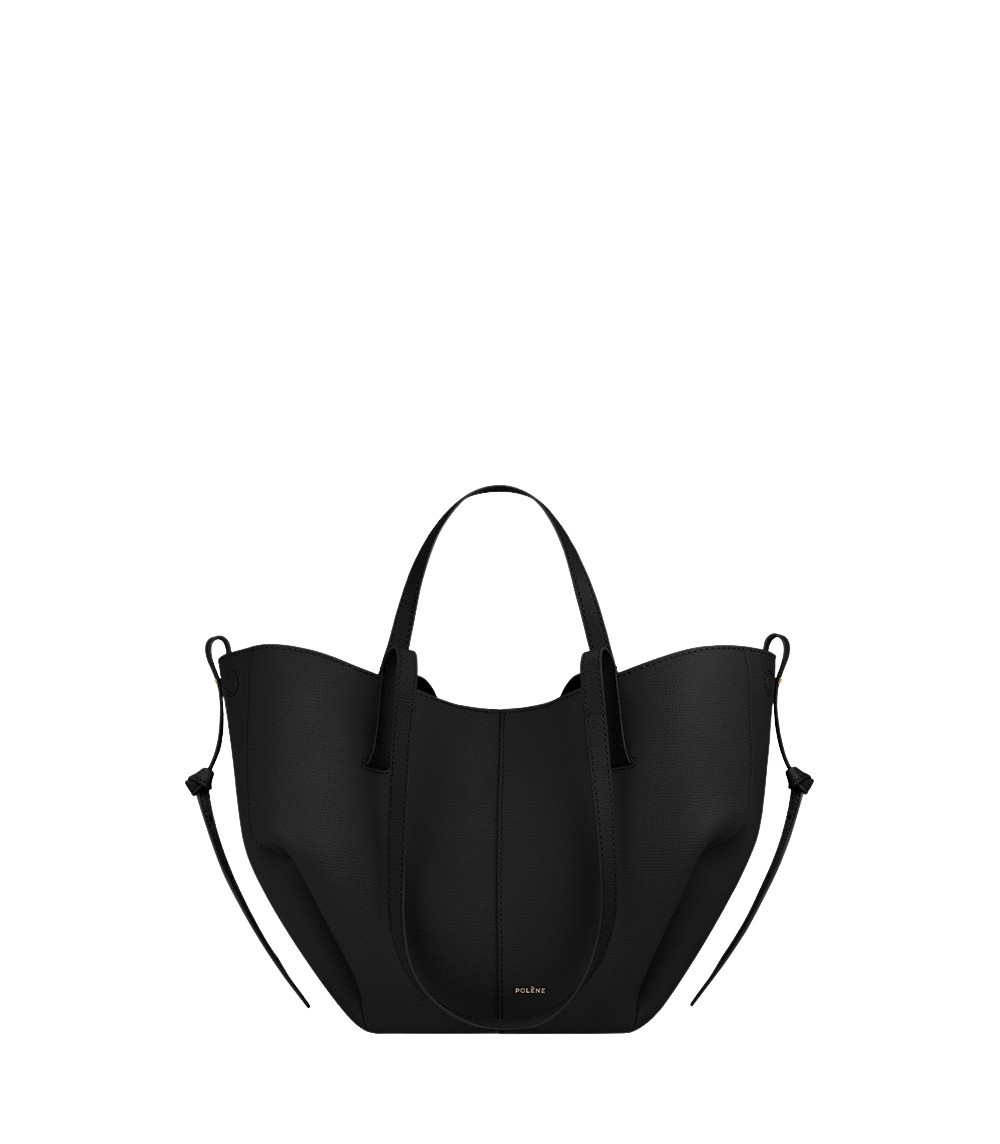 Polène Cyme Mini in Black Cyme Mini in Black - Mini Bags - Parisian Luxury Leather Bag at Luxury Shoes 