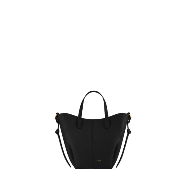 Polène Cyme Tote Nano in Black Cyme Tote Nano in Black - Mini Bags - Parisian Luxury Leather Bag at Luxury Shoes 