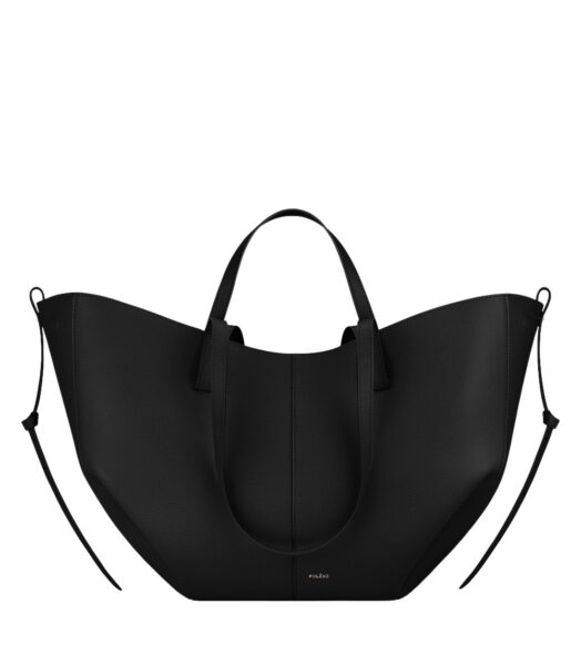Polène Cyme in Black Cyme in Black - Totes & Top-Handle Bags - Parisian Luxury Leather Bag at Luxury Shoes 