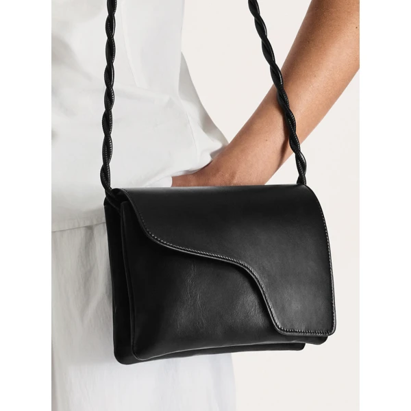 ATP Atelier Duronia in Black Mini Crossbody Bag, view 8