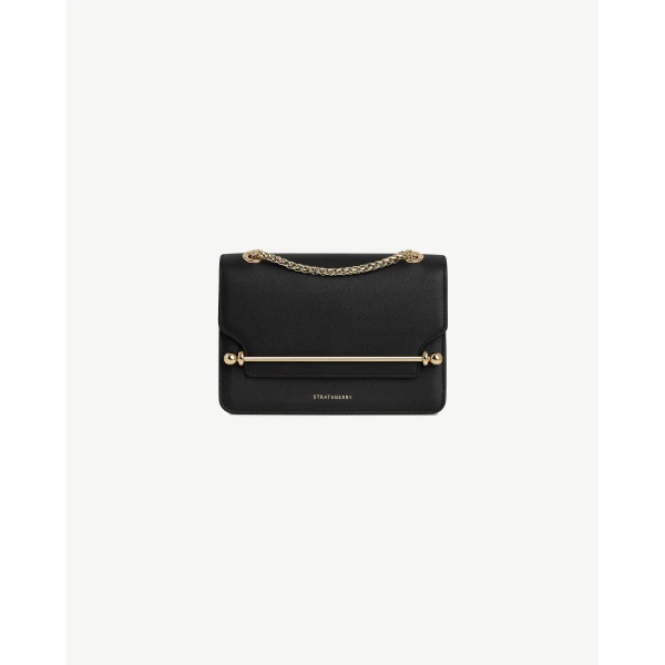 Strathberry East/West Mini in Black, view 2