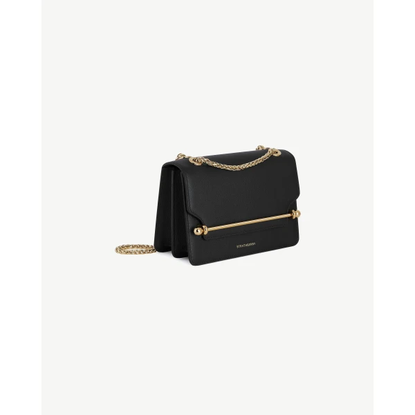 Strathberry East/West Mini in Black, view 3