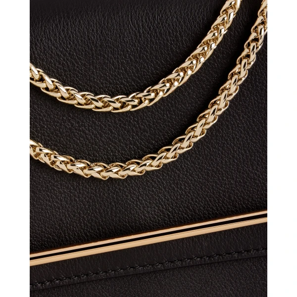 Strathberry East/West Mini in Black, view 6