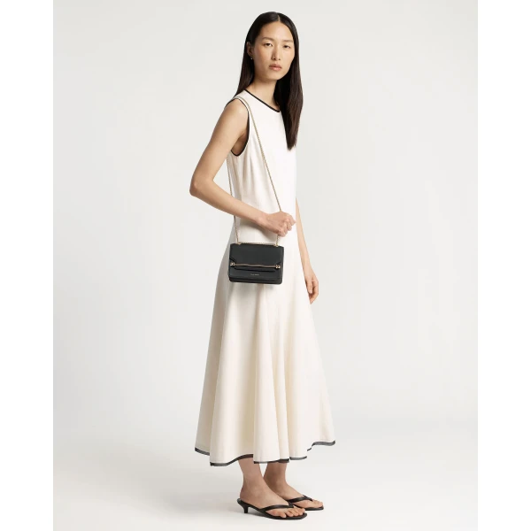 Strathberry East/West Mini in Black, view 7