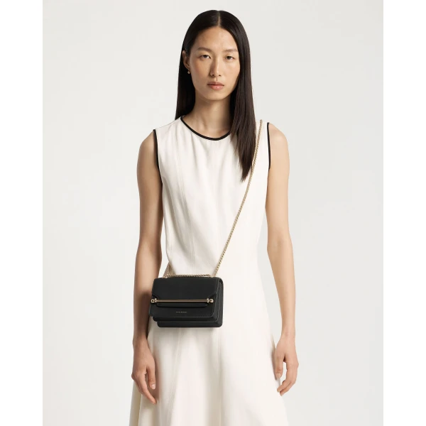 Strathberry East/West Mini in Black, view 9