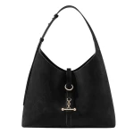 Strathberry Kite Hobo Maxi in Black Suede