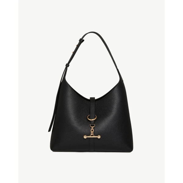 Strathberry Kite Hobo in Black, view 2