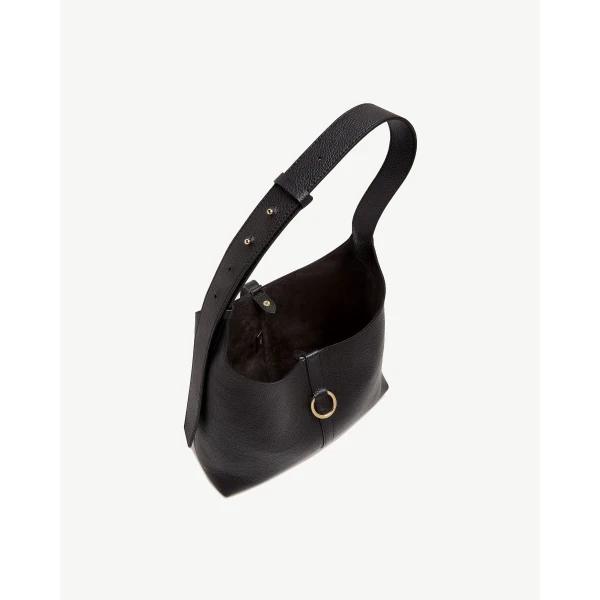 Strathberry Kite Hobo in Black, view 5