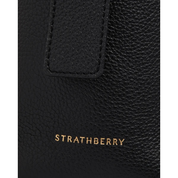 Strathberry Kite Hobo in Black, view 7
