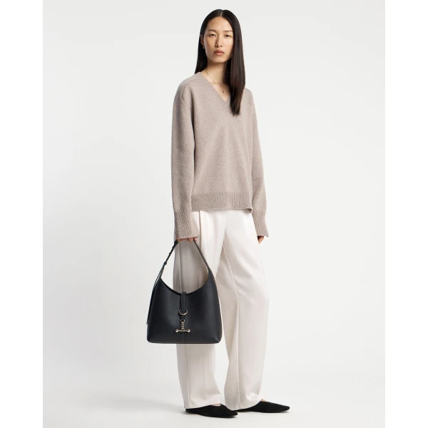 Strathberry Kite Hobo in Black, view 9