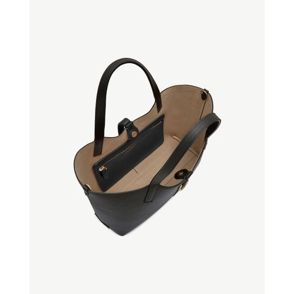 Strathberry Kite Tote Midi in Black, view 5