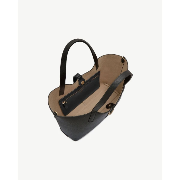 Strathberry Kite Tote Midi in Black, view 6