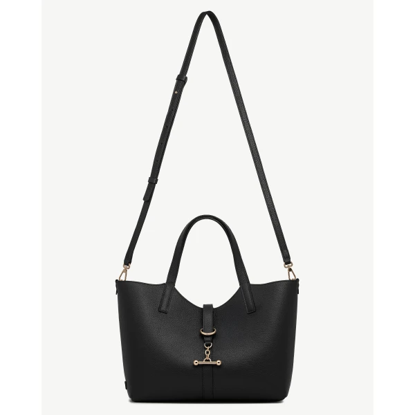 Strathberry Kite Tote Midi in Black, view 8