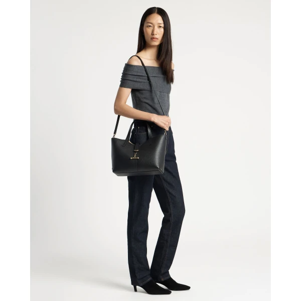 Strathberry Kite Tote Midi in Black, view 9