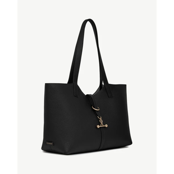 Strathberry Kite Tote in Black, view 3