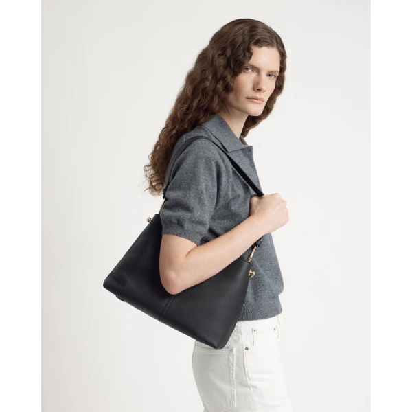 Strathberry Lana Hobo in Black, view 9